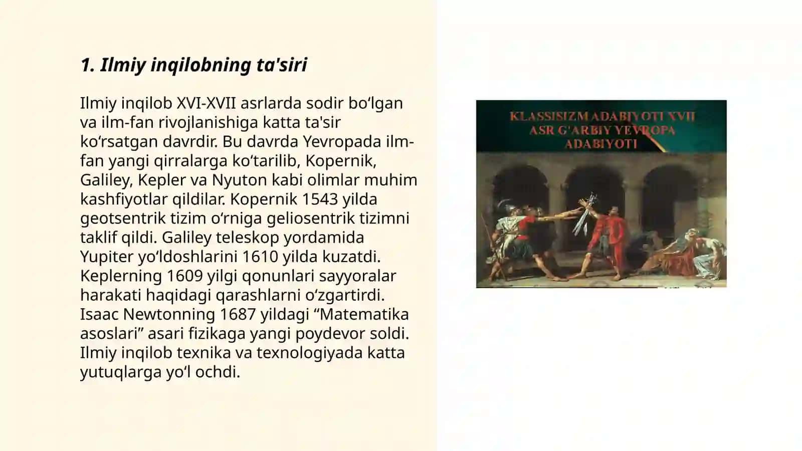 XVIII asr Gʻarbiy Yevropa ma’rifatchilik adabiyoti 3