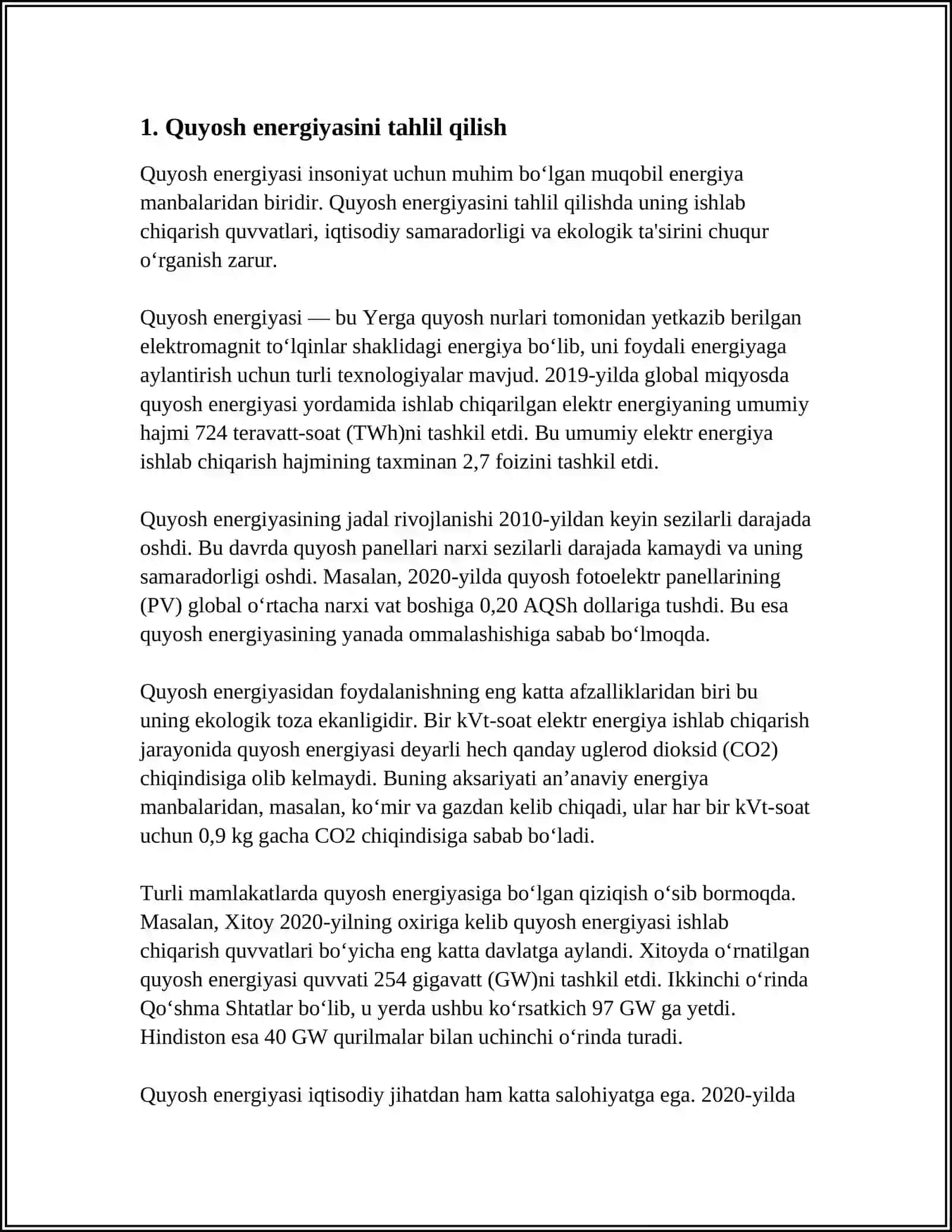 MUQOBIL ENERGIYA MANBALARINING SOLISHTIRMA TAHLILI 3