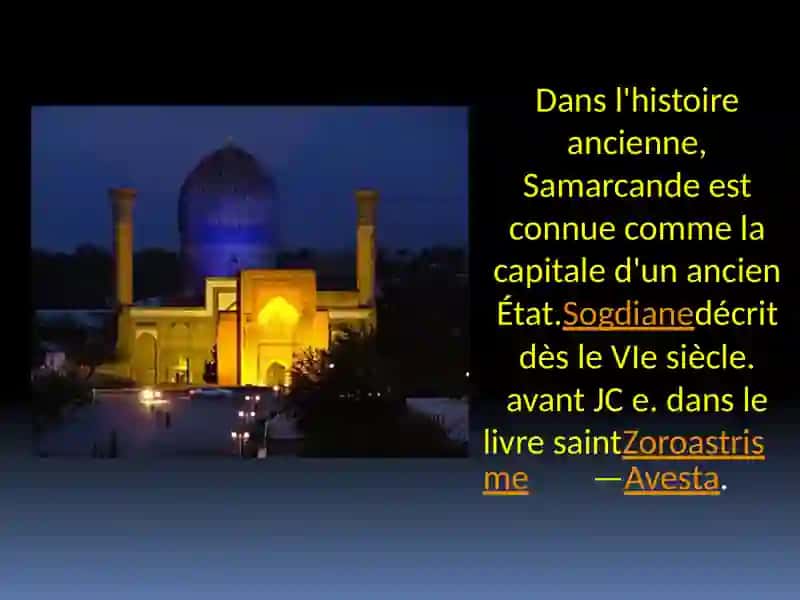 HISTOIRE DE LA PLUS GRANDE SAMARCANDE 3
