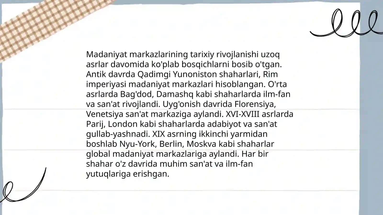 Madaniyat markazlarining maydon tomoshalari 3