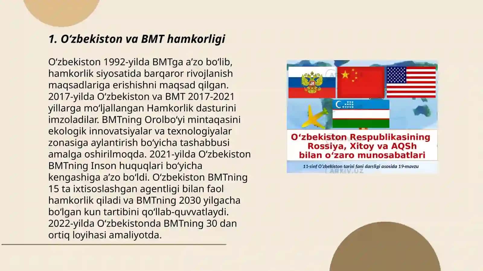 Oʻzbekiston va BMT hamkorligi 3