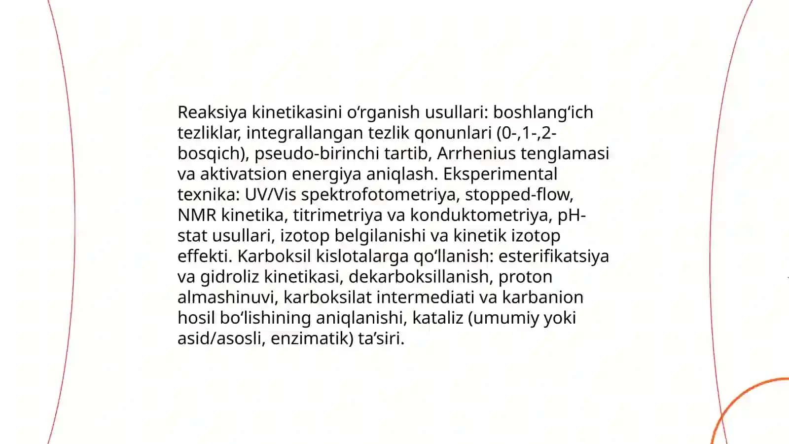Reaksiya mexanizmini tadqiq qilish usullari. Karbokislotalar va karbanionlar 3