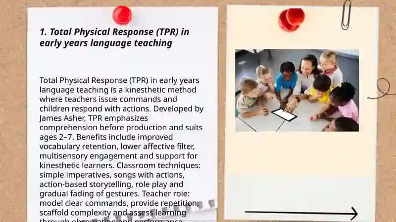 Contemporary foreign language teaching methods for children in their early years 3