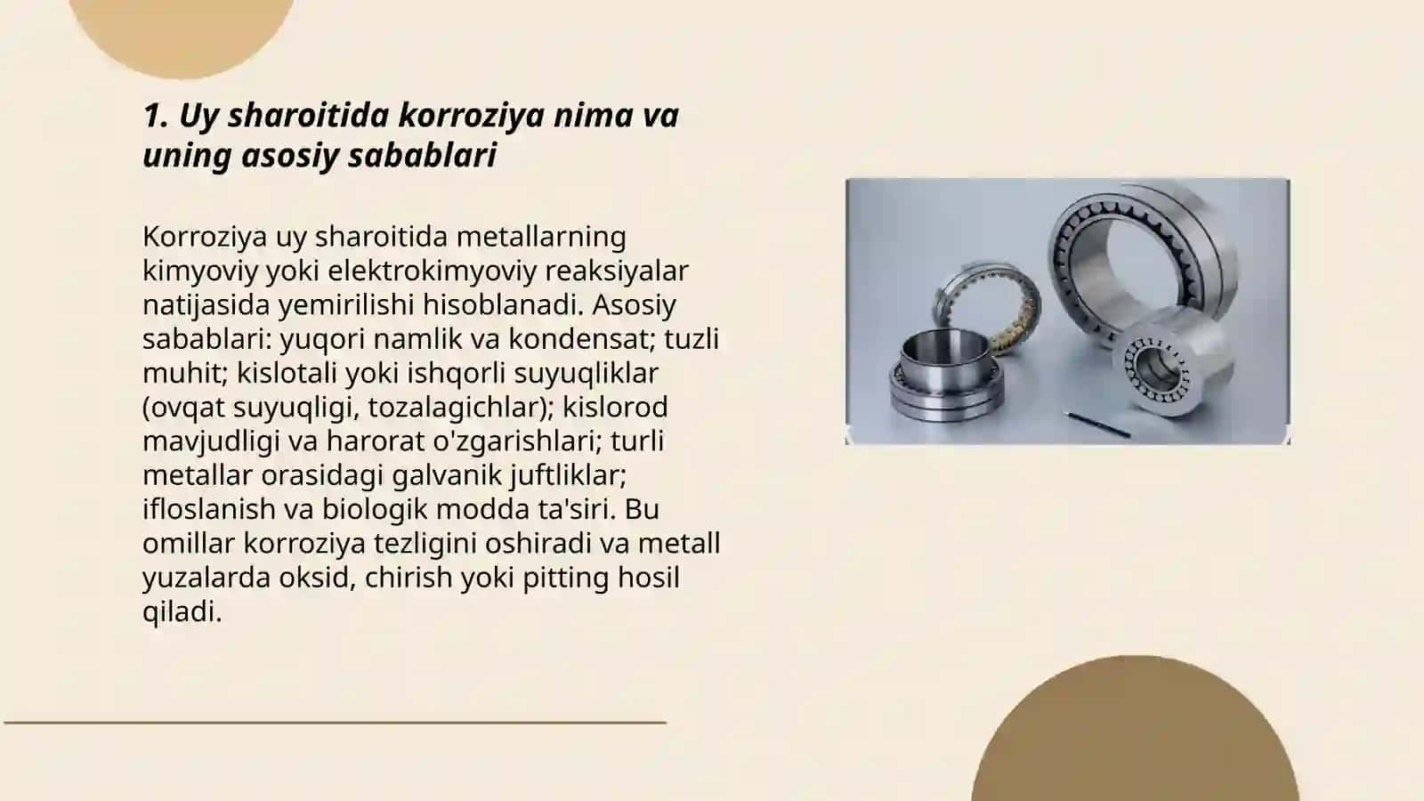 Uyda korroziyani kamaytirish usullari 3