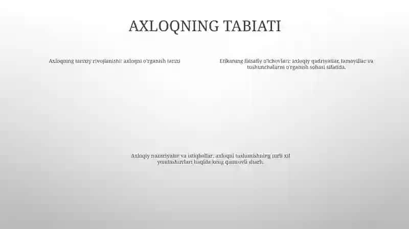 Axloq Falsafasi 3