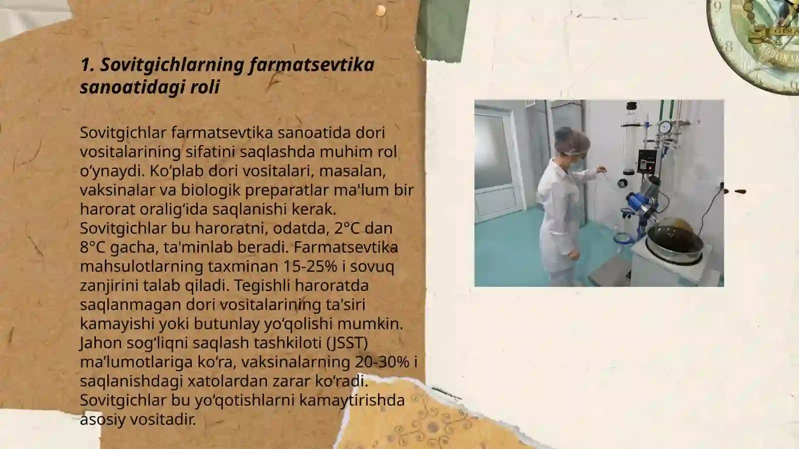 Sovitgichlarni farmatsevtika sanoatida qoʻllanilishi 3