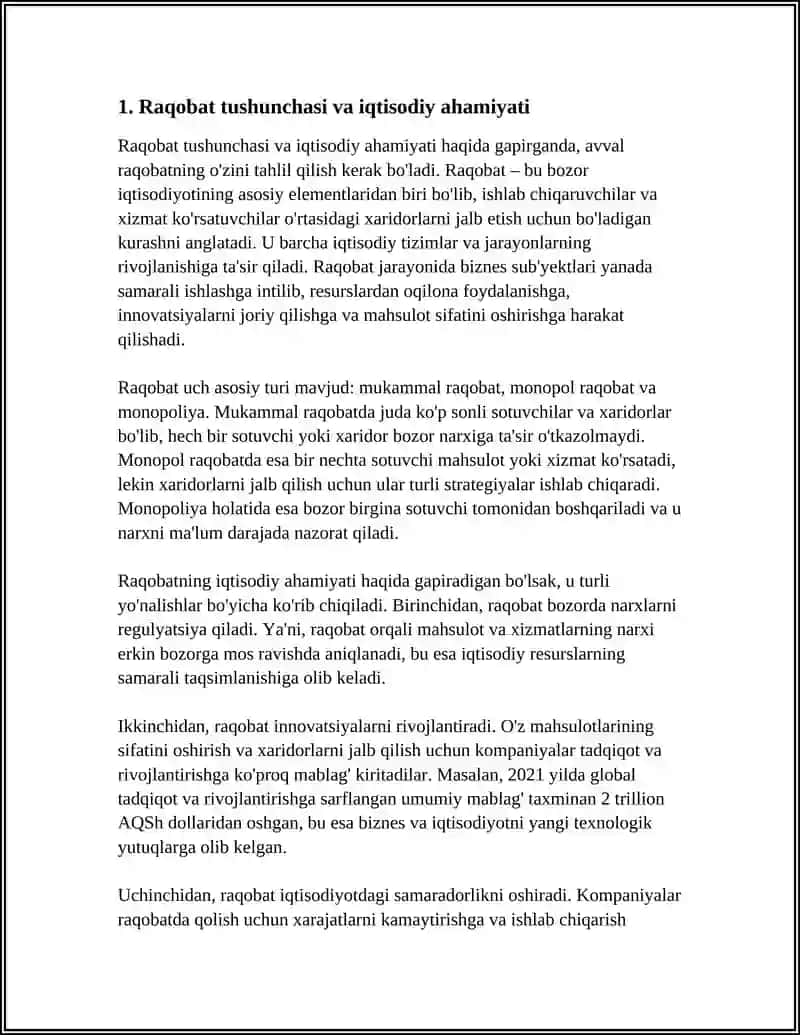 RAQOBAT VA UNING TURLARI 3