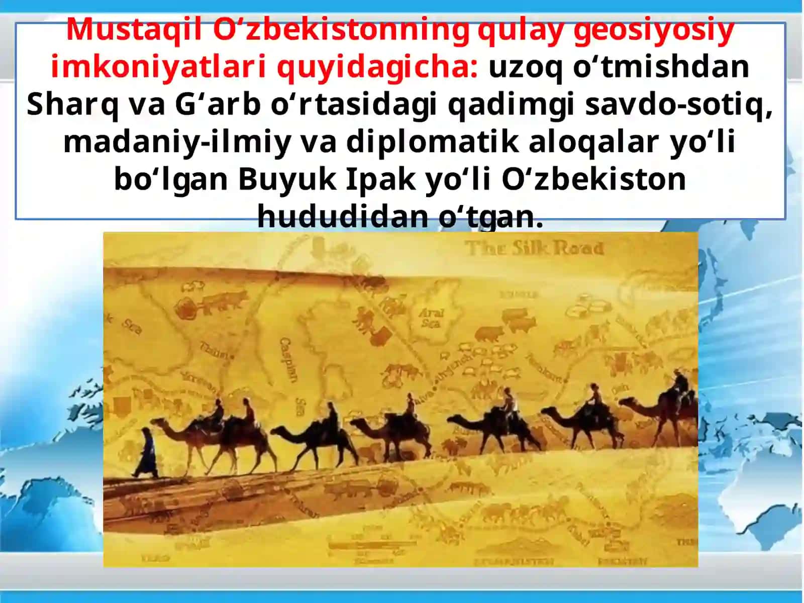 O‘zbekiston Respublikasi tashqi siyosiy faoliyatining shakllanishi va uning ustuvor yo‘nalishlari 3
