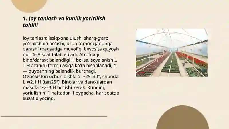 Maktab hovlisida issiqxona tashkil etish 3