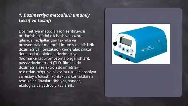 Dozimetriya metodlari 3