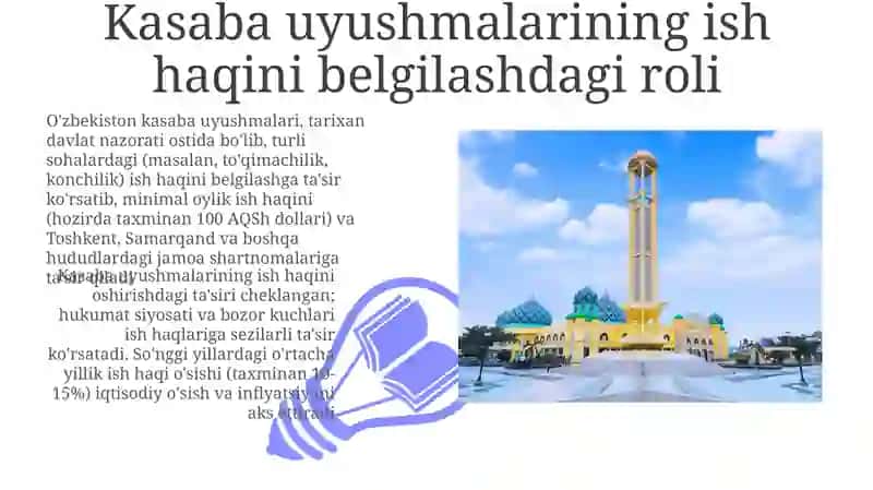 O‘ZBEKISTONDA ISH HAQI, ISH HAQI TURLARI VA ISH HAQINI OSHIRISH 3