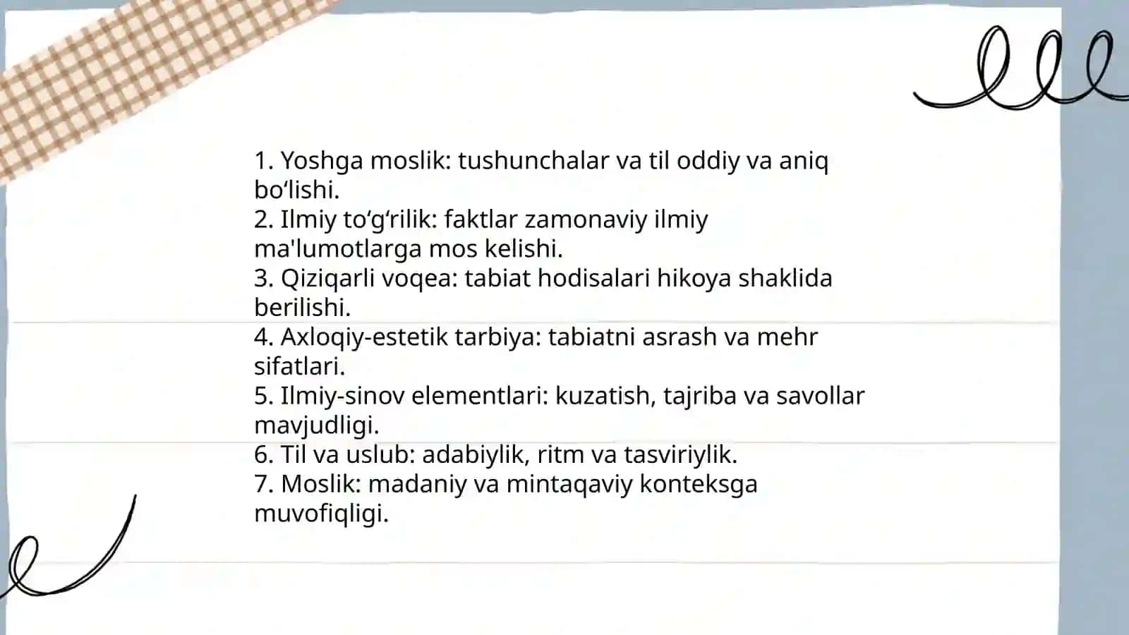O‘ZBEK YOZUVCHILARINING BOLALAR YOSHIGA MOS TABIATGA OID ILMIY HIKOYALARIDAN FOYDALANISHGA O‘RGATISH 3
