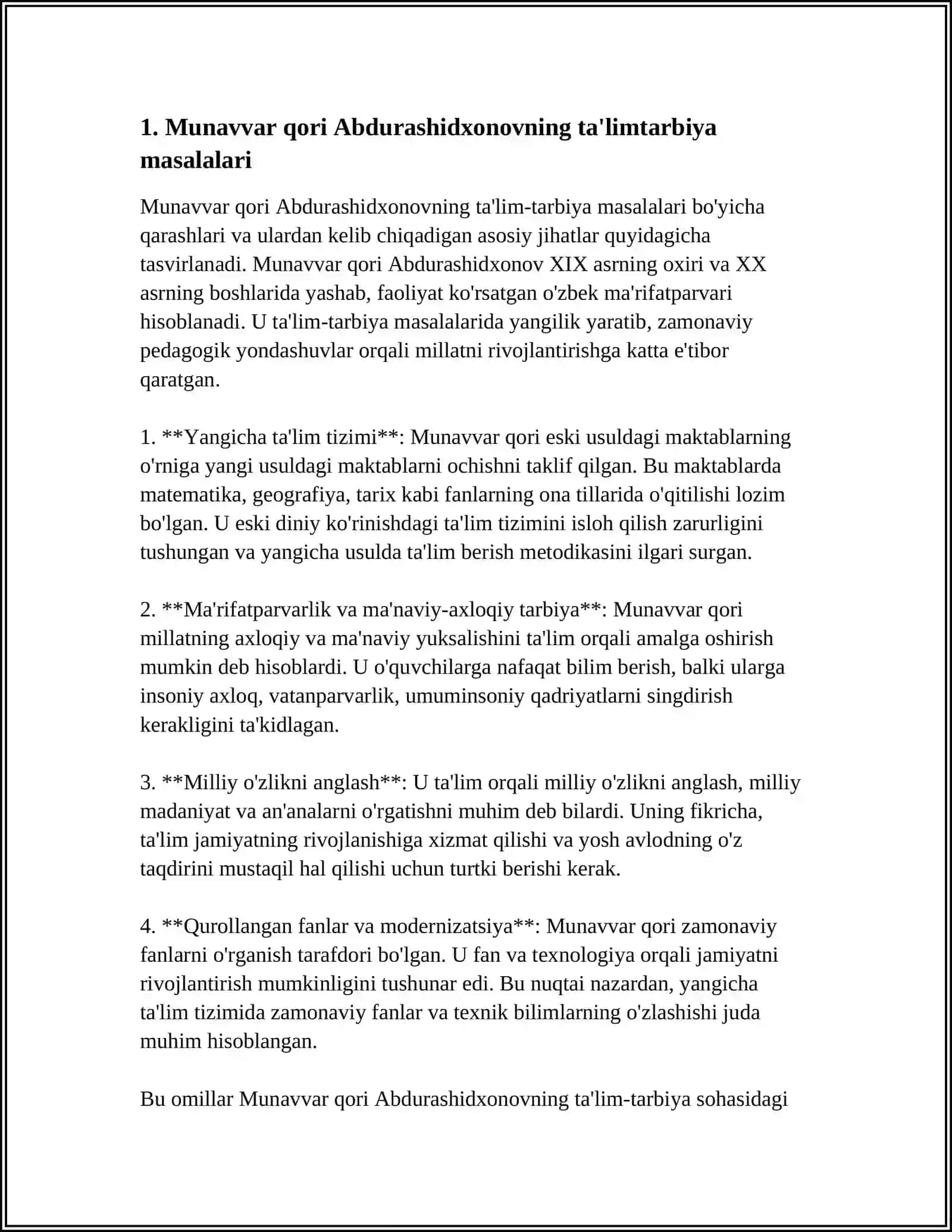 MUNAVVAR QORI ABDURASHIDXONOVNING PEDAGOGIK QARASHLARI 3