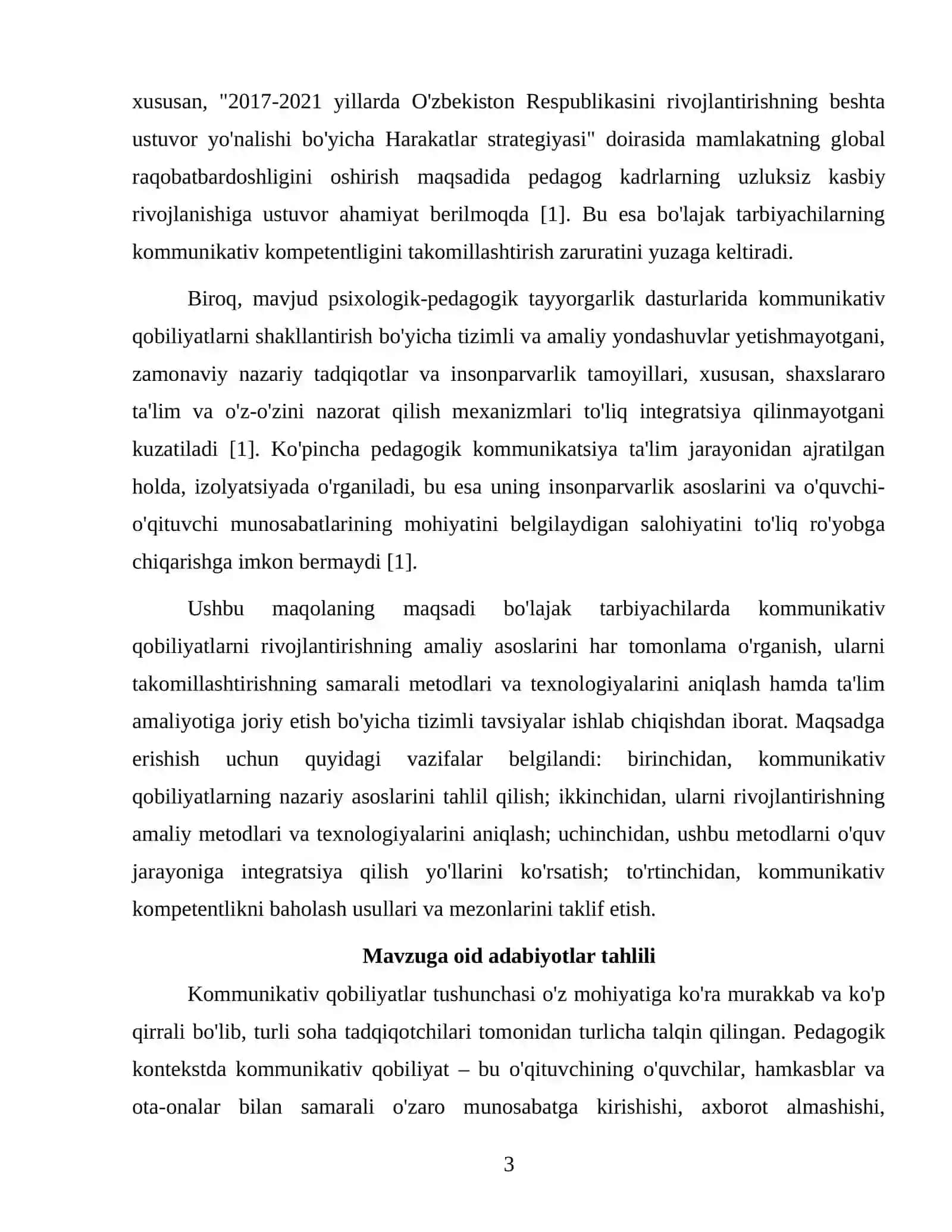 Bo'lajak tarbiyachilarda kommunikativ qobiliyatlarni rivojlantirishning amaliy asoslari 3