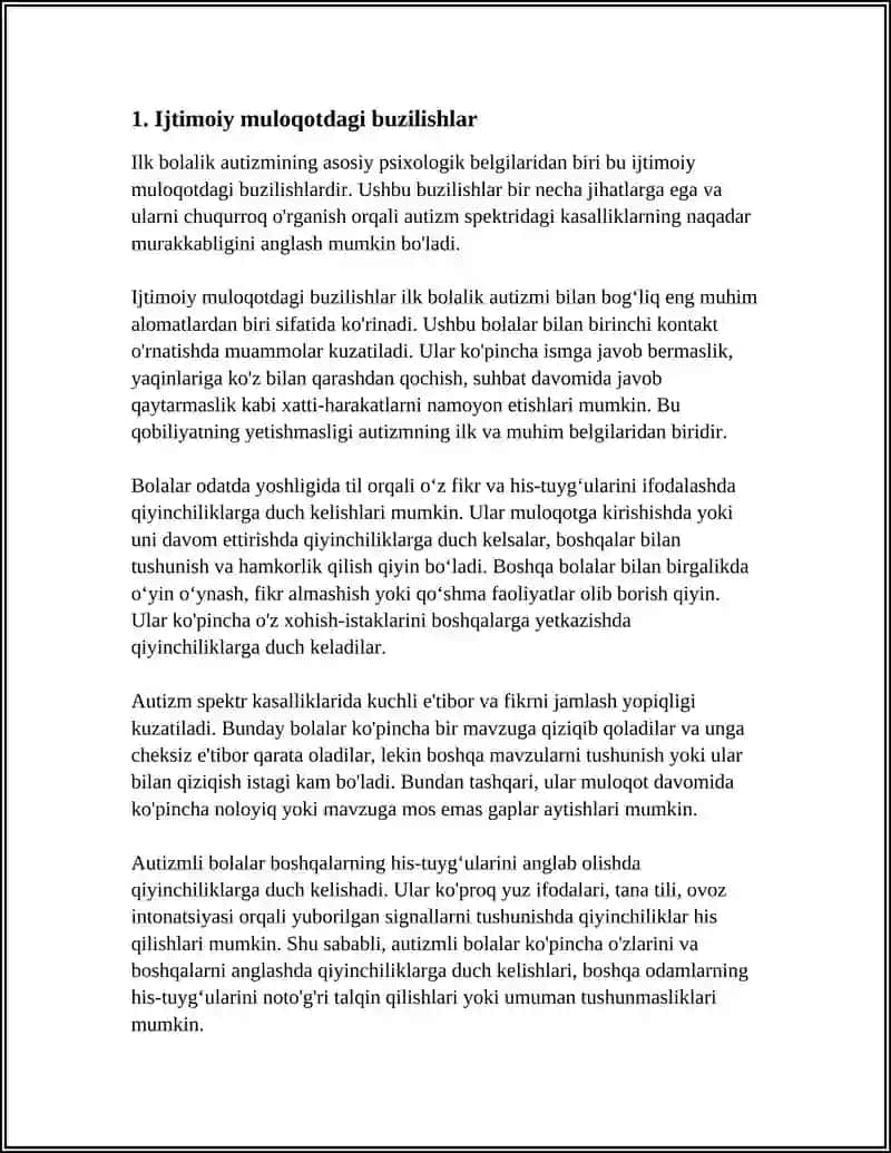 ILK BOLALIK AUTIZIMINING ASOSIY PSIXOLOGIK BELGILARINI TAHLIL QILISH 3