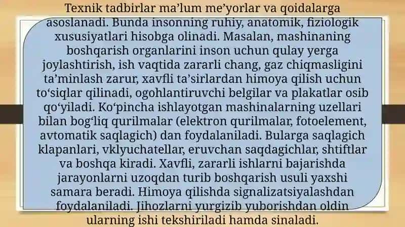 Xavfsizlik texnikasi 3