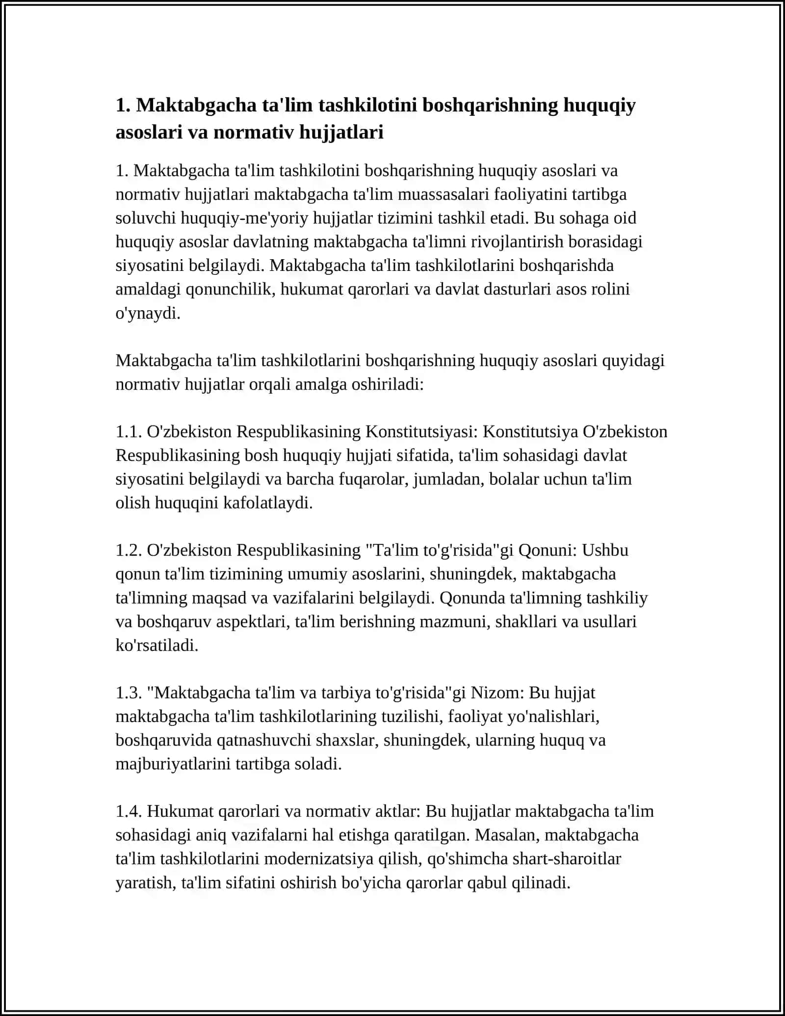 MAKTABGACHA TA'LIM TASHKILOTINI BOSHQARISH 3