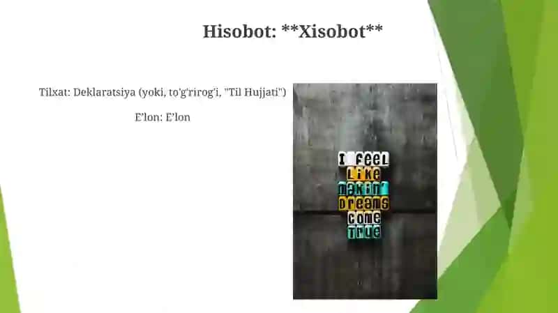 Hisobot: **Xisobot** 3