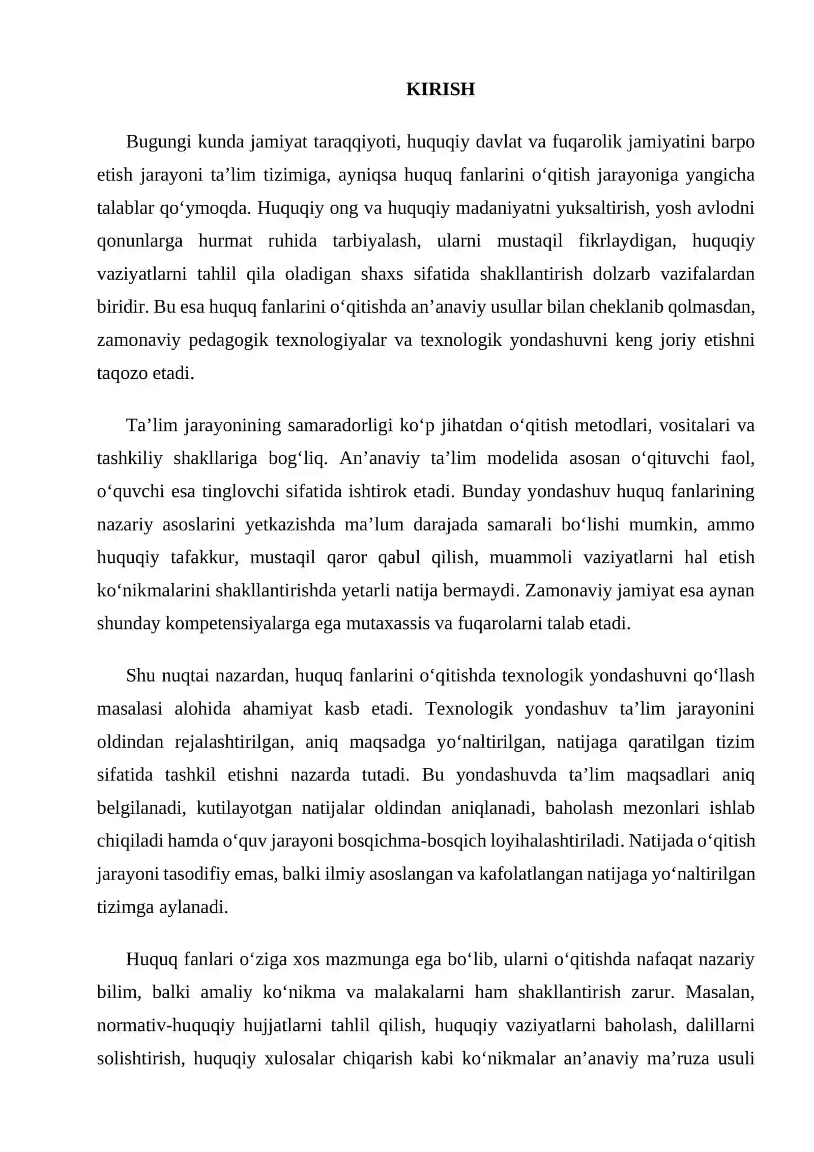 Huquq fanlarini ōqitishda texnologik yondawuv va uning ōziga xos jihatlari 3