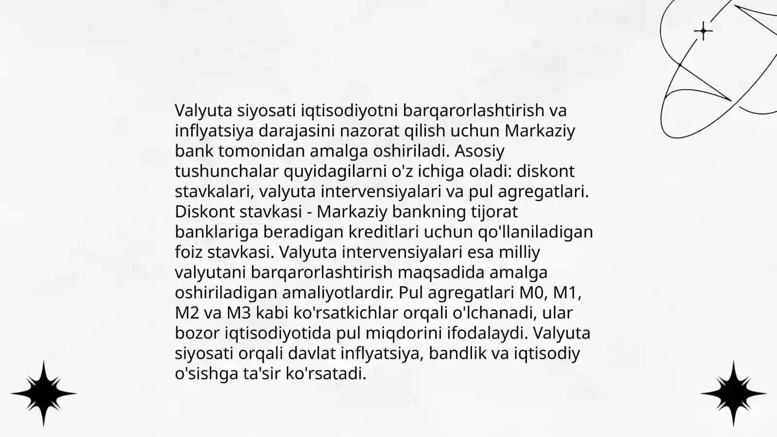Valyuta siyosati va iqtisodiyot 3