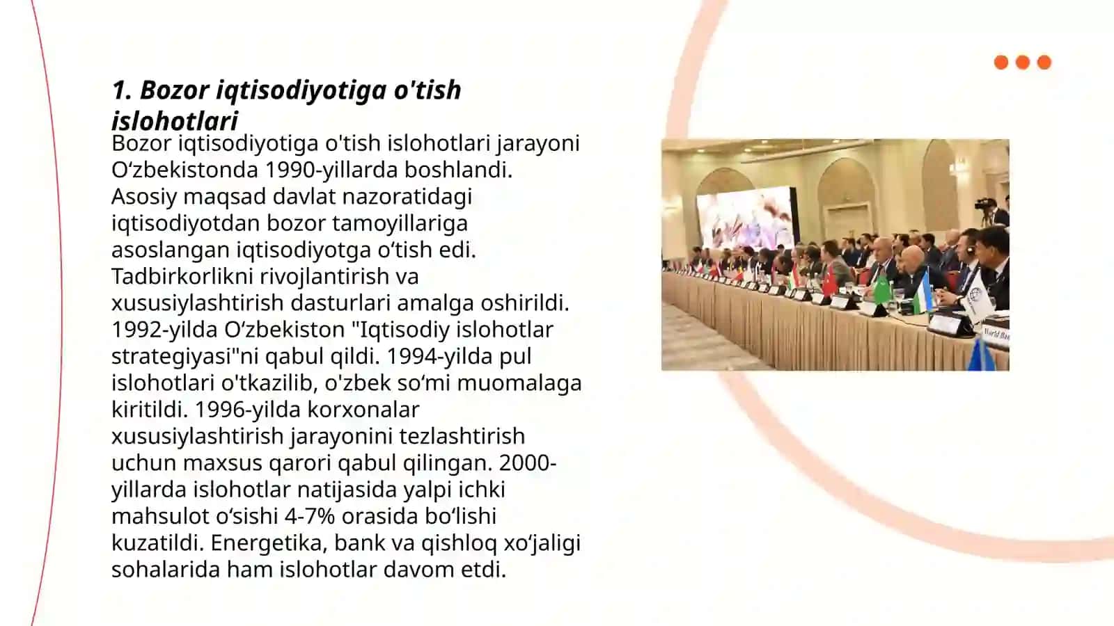 Bozor iqtisodiyotiga o'tish islohotlari 3