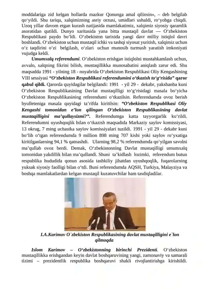 O‘zbekiston Mustaqilligi 3