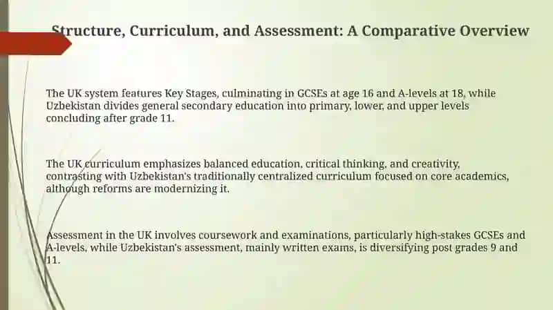 Structure, Curriculum, and Assessment: A Comparative Overview 3