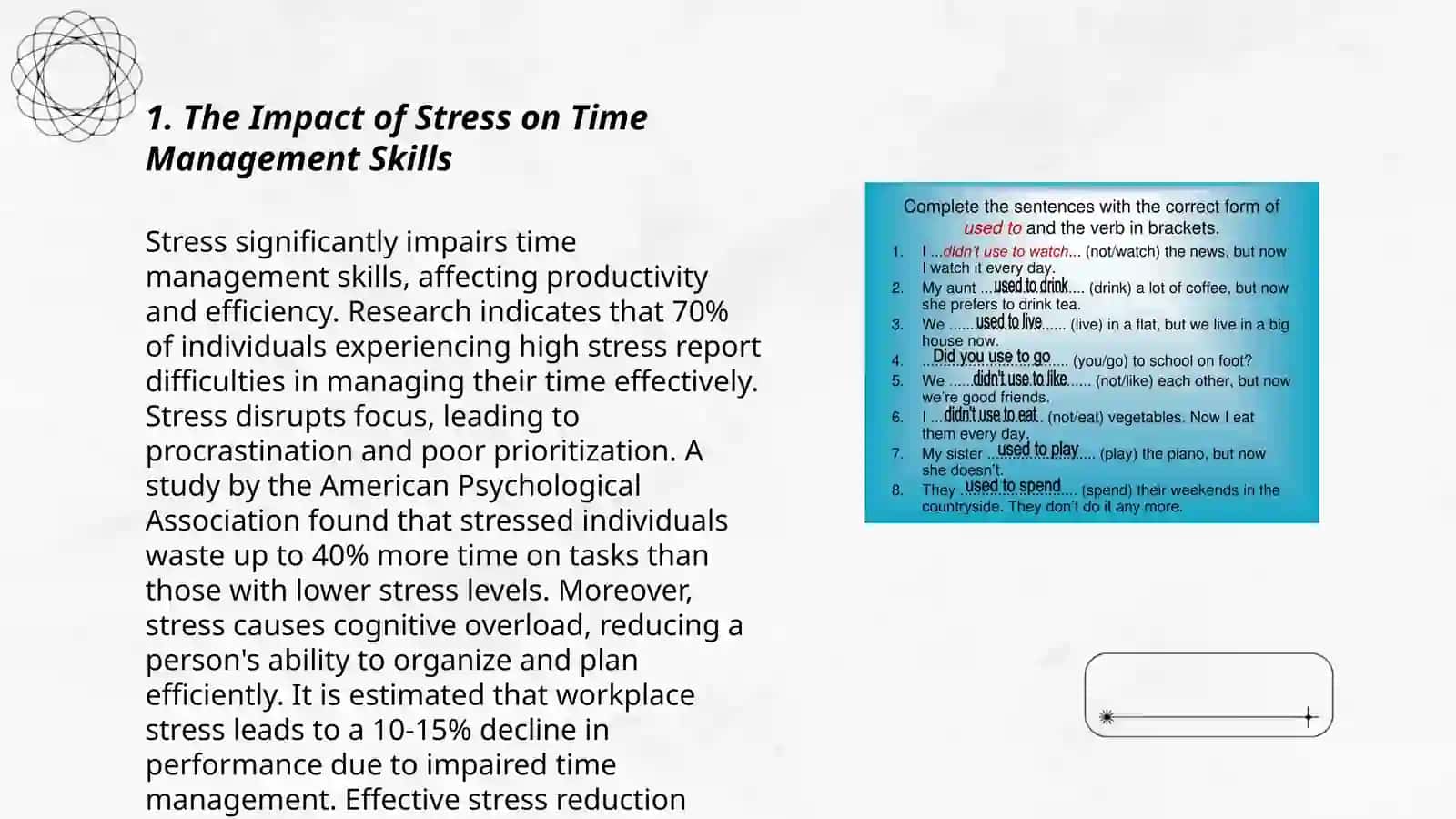 The Relationship between Stress Levels and Time Management in Research 3