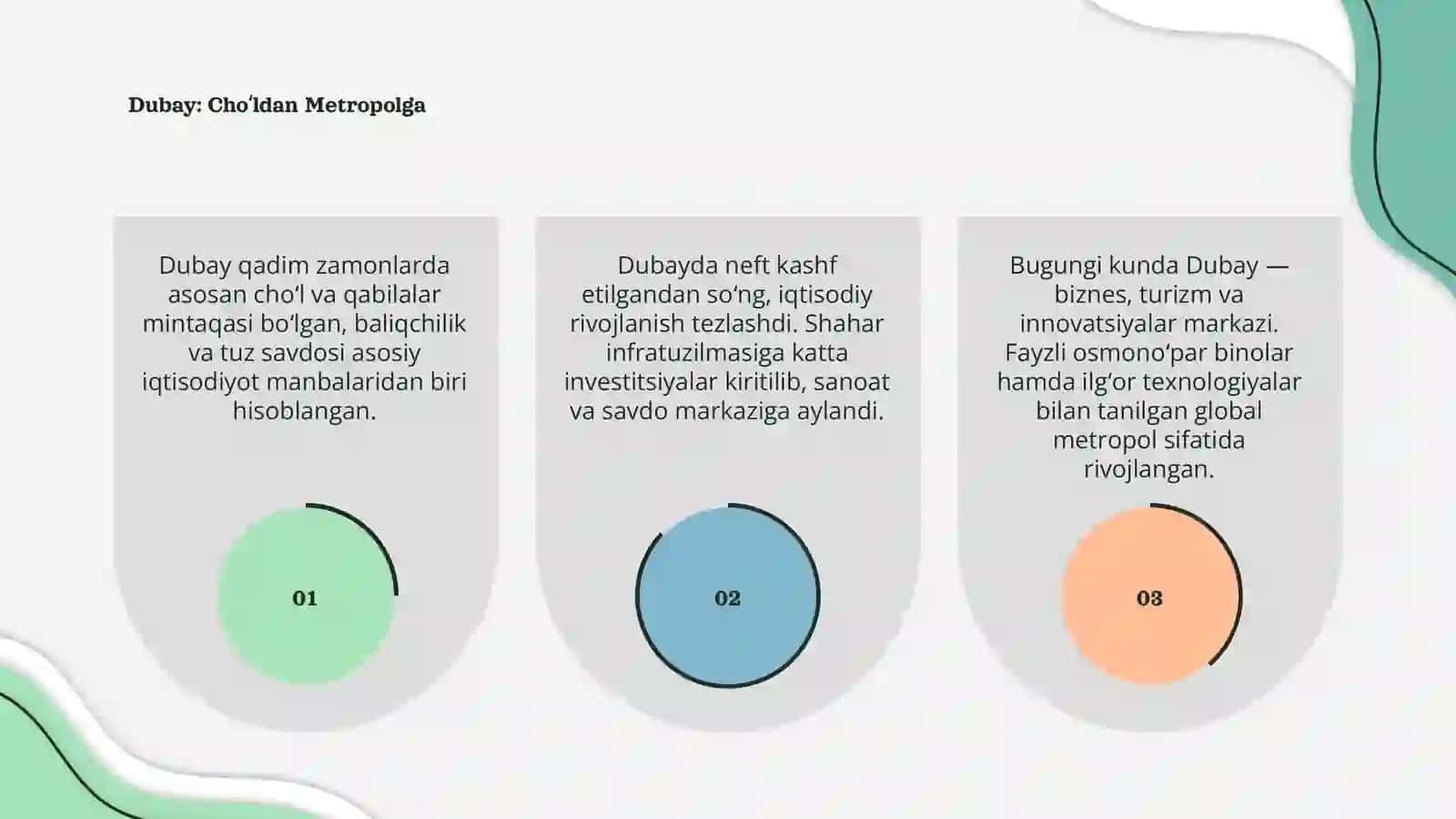 Dubayning rivojlanish yo'li 3