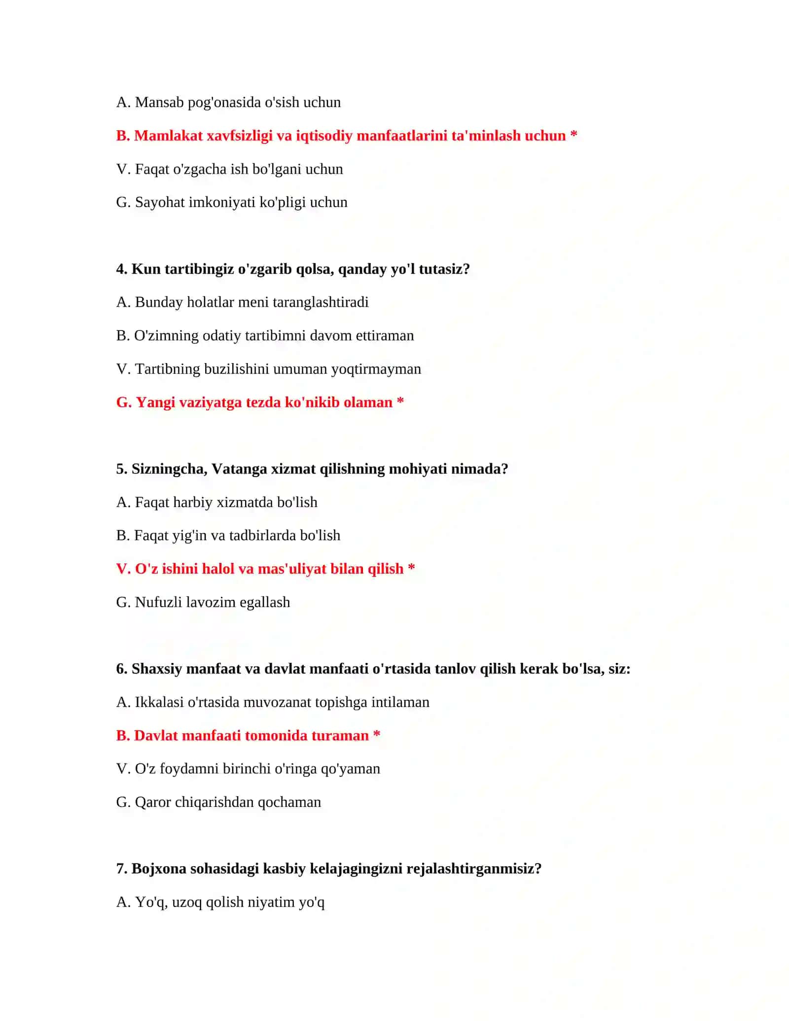 BOJXONA AKADEMIYASI PSIXOLOGIK SINOVLAR 3