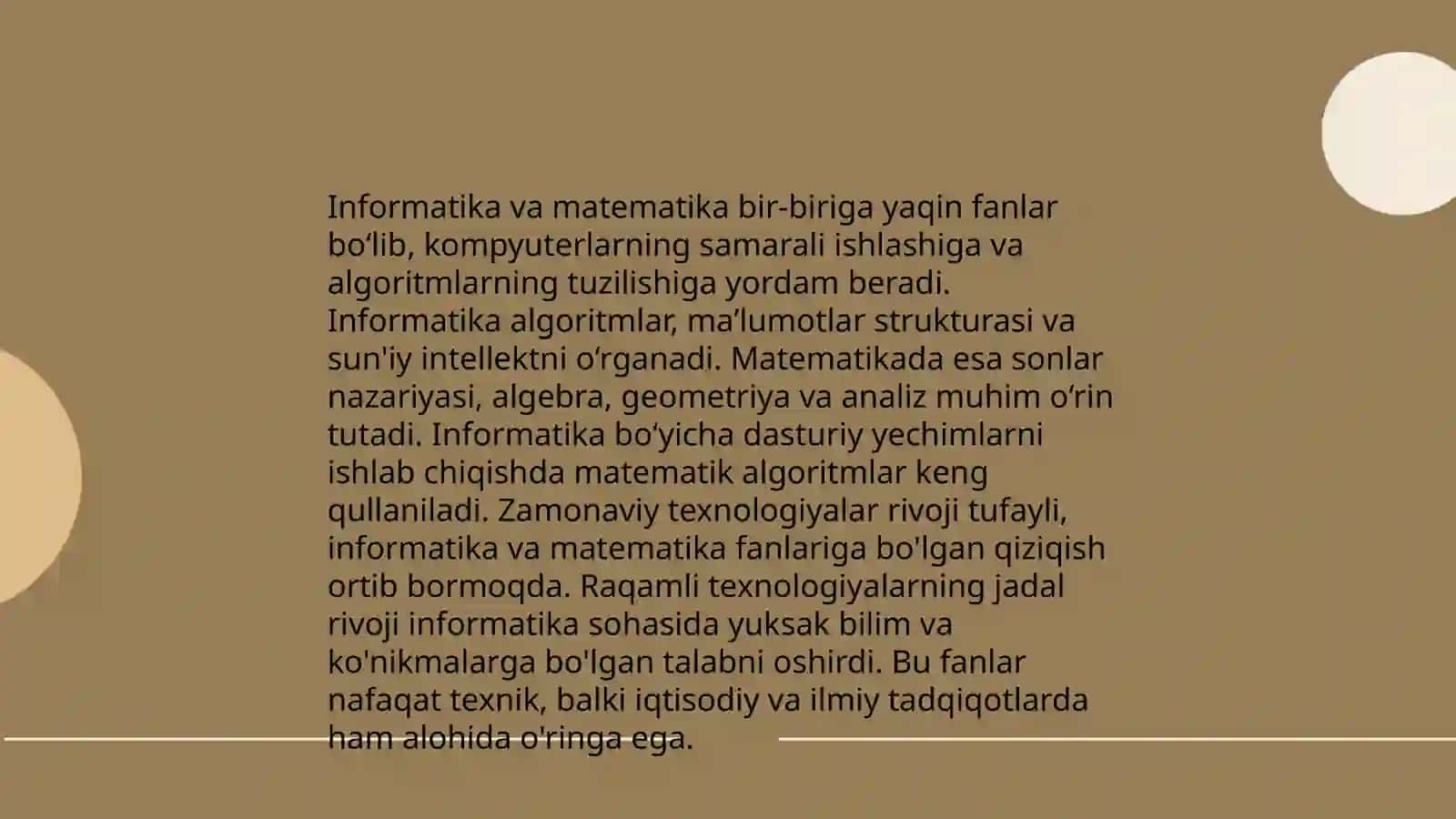 Informatikaning boshqa fanlar bilan bog'liqligi 3