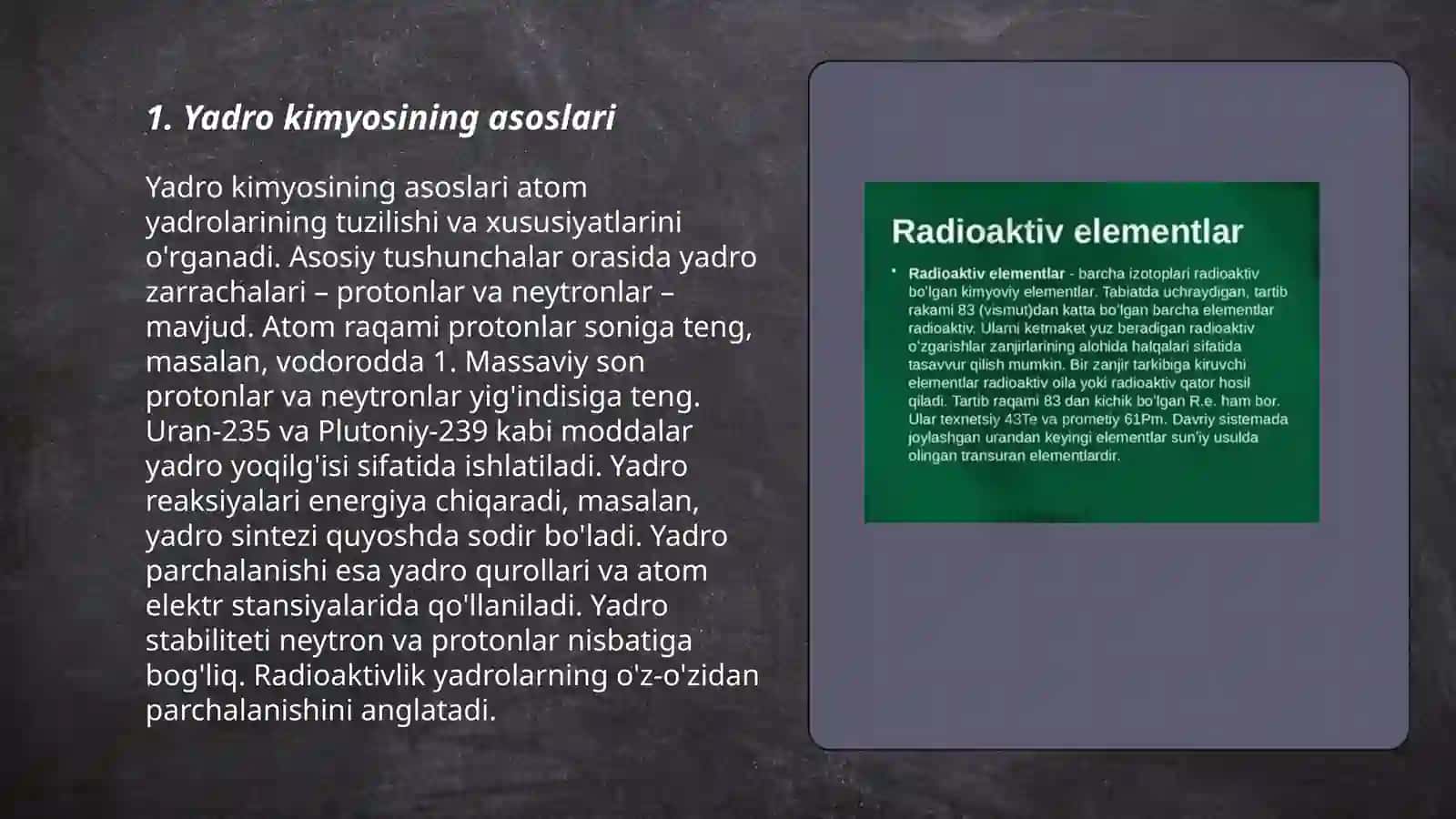 Yadro kimyosining tibbiyotdagi oʻrni 3