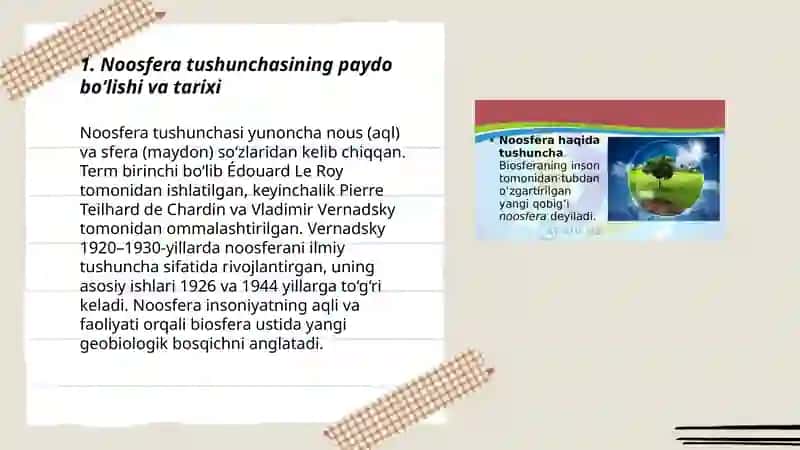 Noosfera tushunchasi va atrof muhit muxofazasi 3