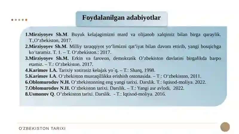 O‘zbekistonning eng yangi tarixi 3
