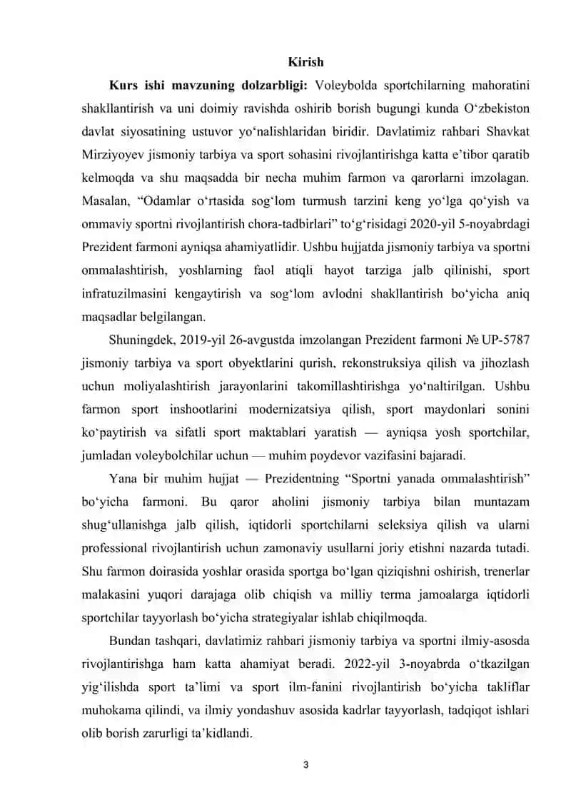 Voleybolda sportchilarning sport mahoratini pedagogik va psixologik nazorat 3