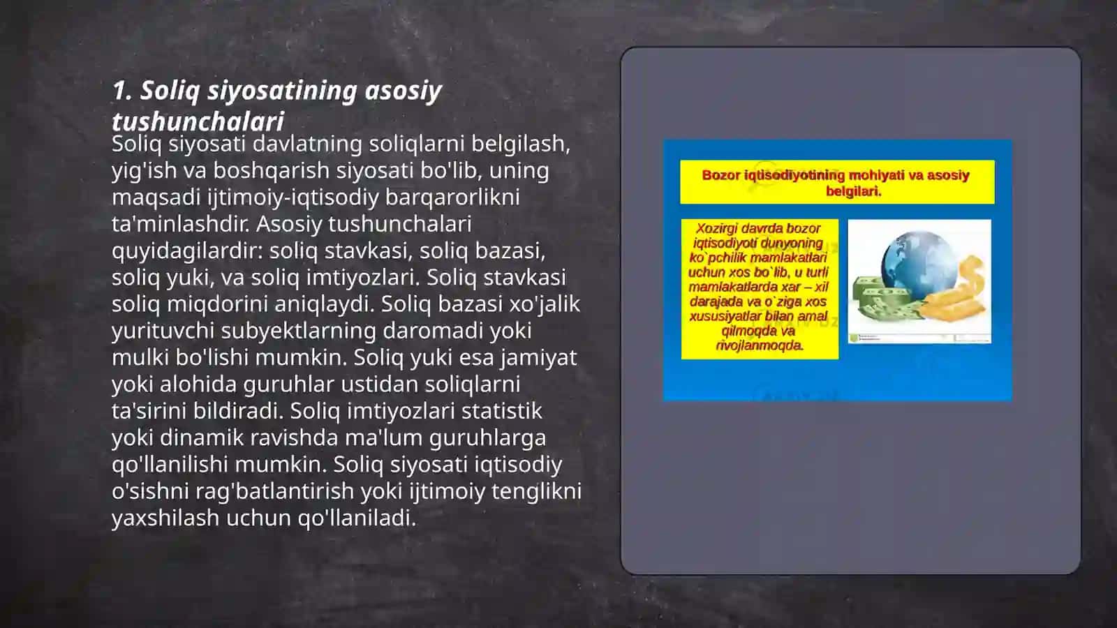 Soliq siyosatining huquqiy asoslari va xususiyatlari 3