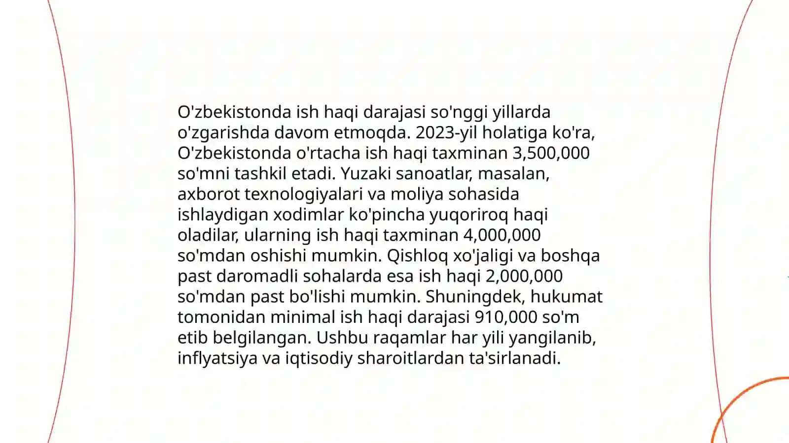 O'zbekistonda ish haqi ish haqi turlari va ish haqini oshirishning istiqbollari 3