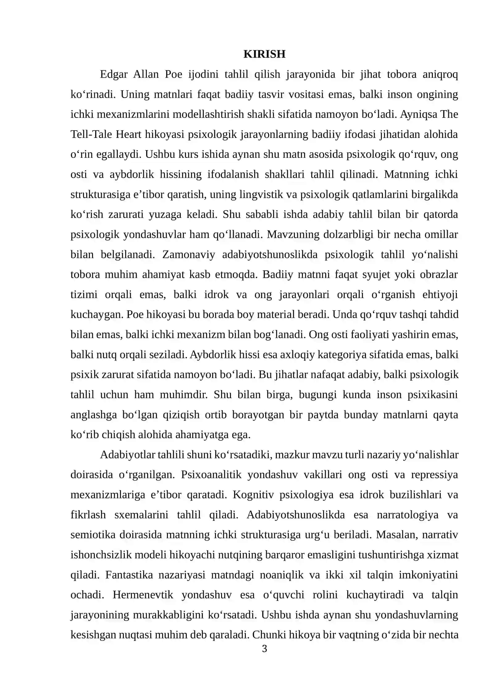 Edgar Allan Poe ning The Tell-Tale Heart hikoyasida psixologik qo‘rquv va ong osti tasviri 3
