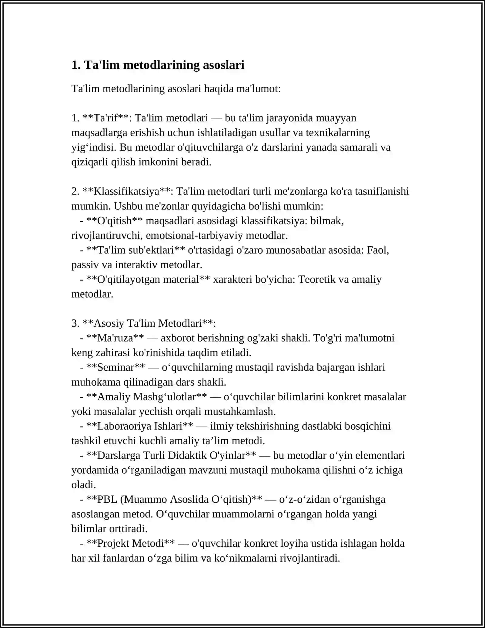 TAʼLIM METODLARINING TARKIBIY TUZILISHI 3