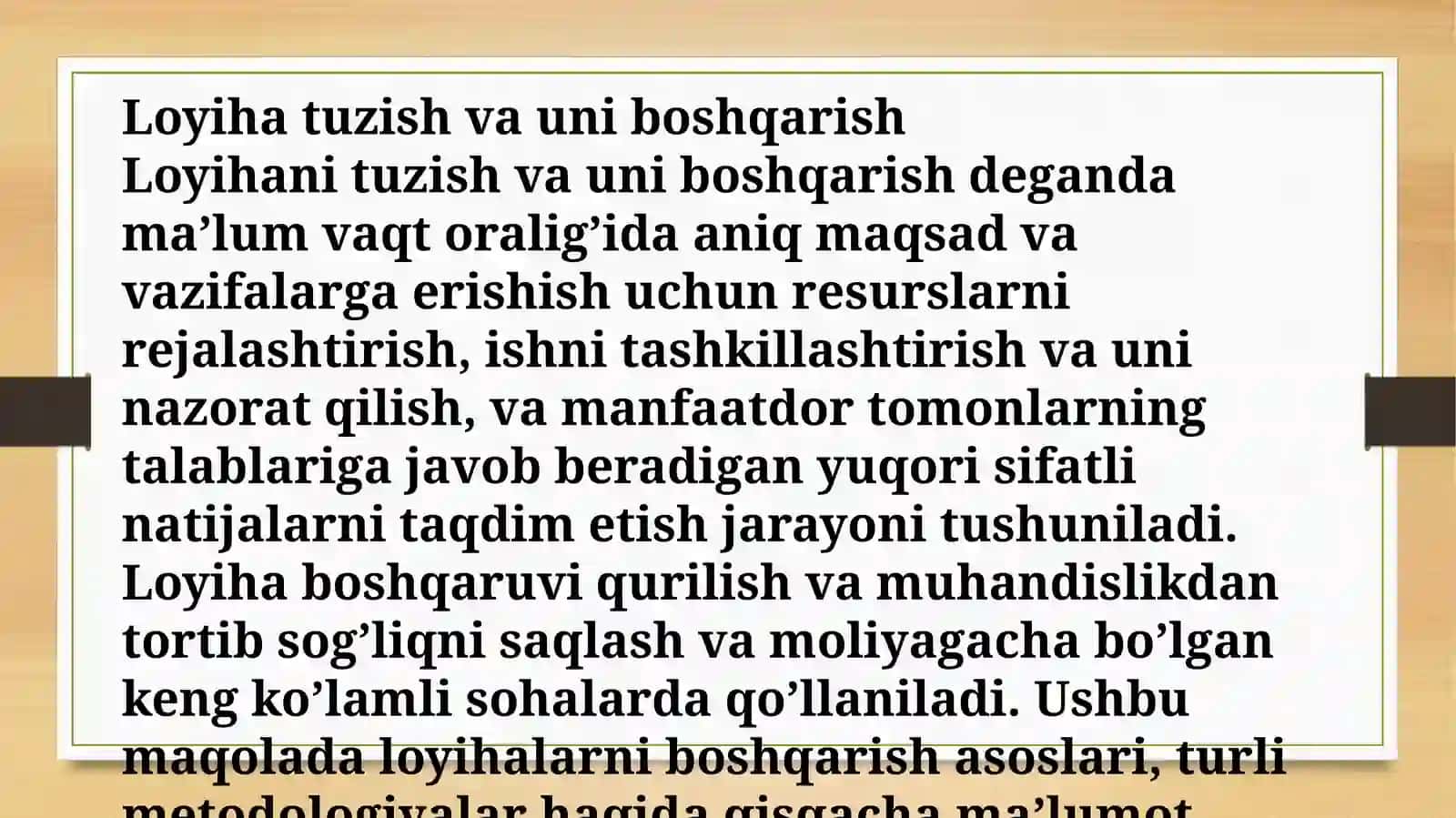 Loyihalarni nazorat qilish va monitoring qilish bosqichlari 3