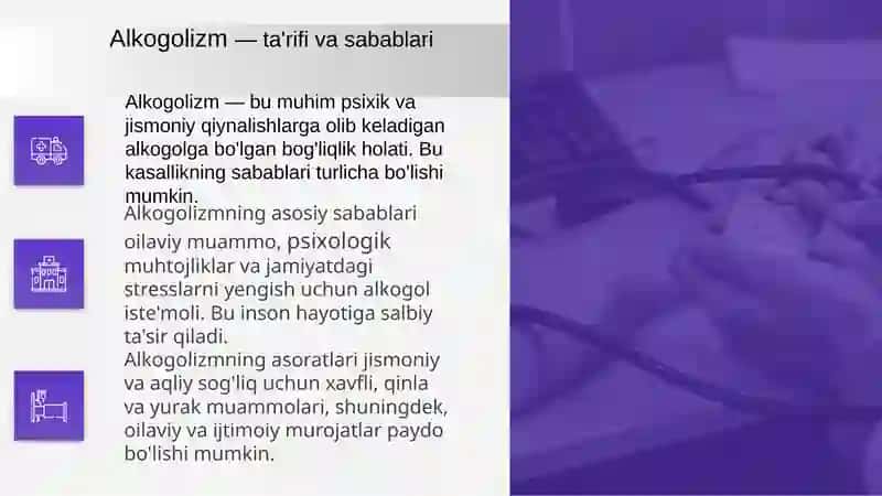 Etil Spirti. Alkogolizm va uning asoratlari 3