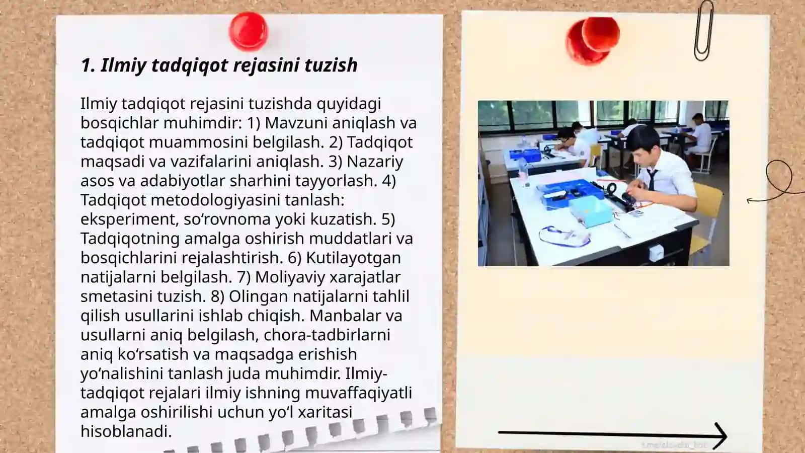 Ilmiy tadqiqotni amalga oshirish bosqichlari 3