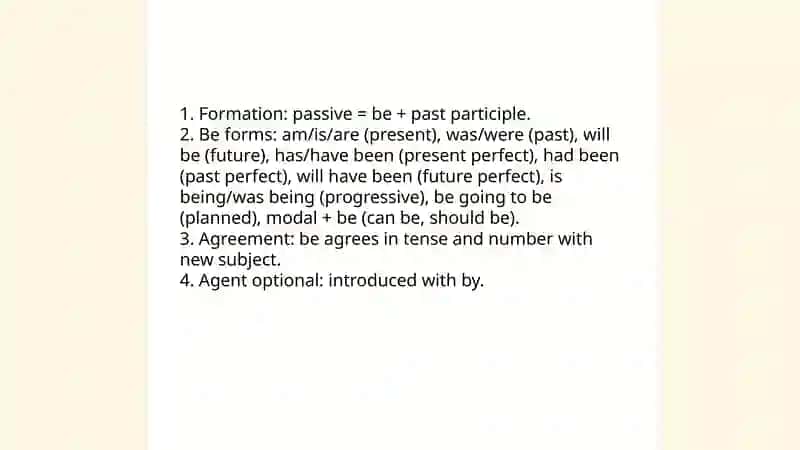 Passive voice 3