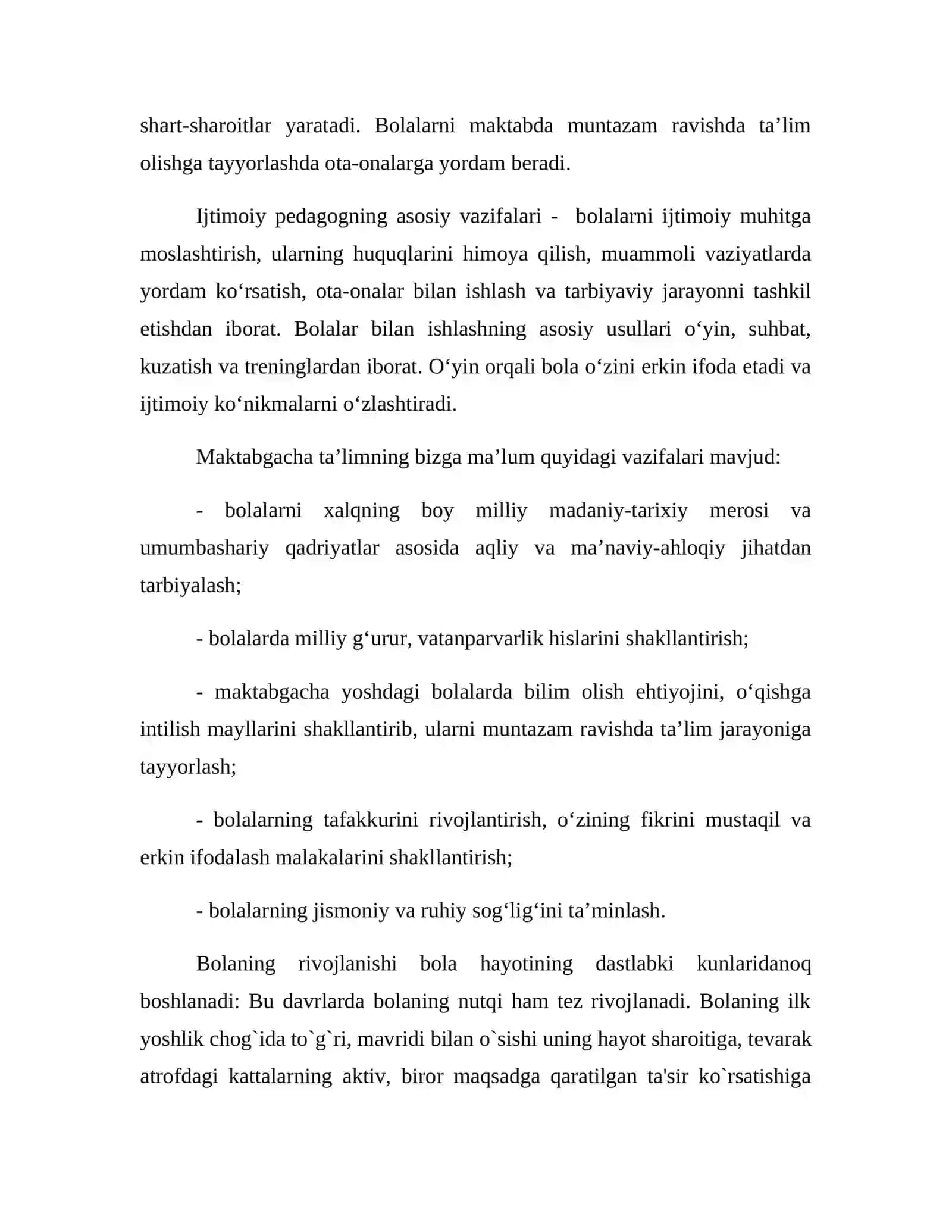MAKTABGACHA YOSHDAGI BOLALAR BILAN TASHKIL ETILADIGAN IJTIMOIY PEDAGOGIK FAOLIYAT 3