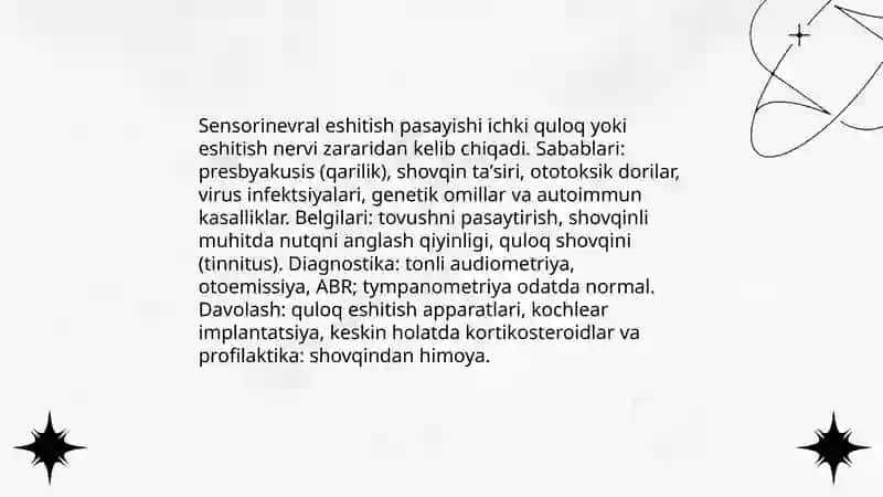 Quloqning yiringsiz kasalliklari 3