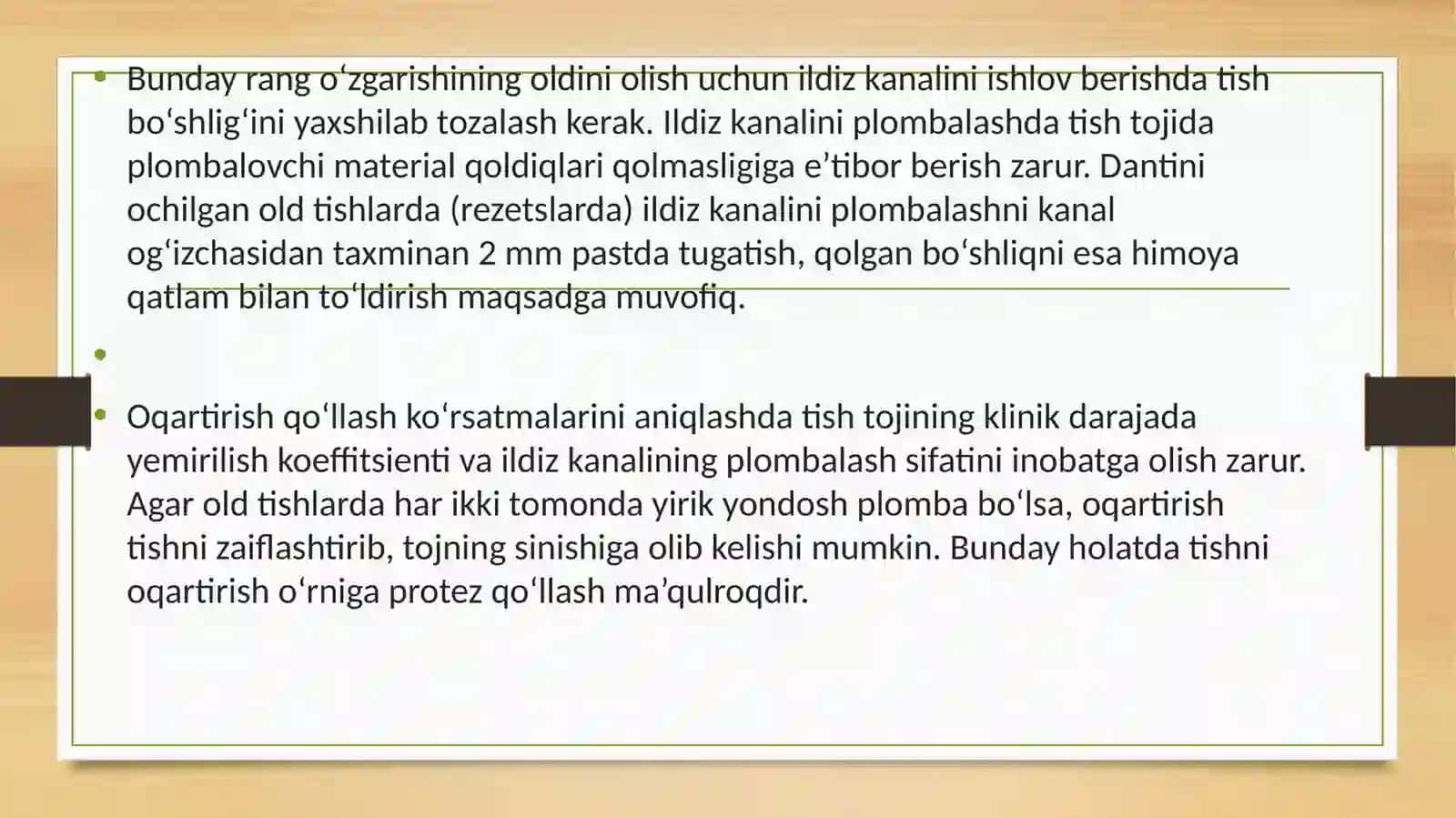 Oqartirish va restavratsiya 3