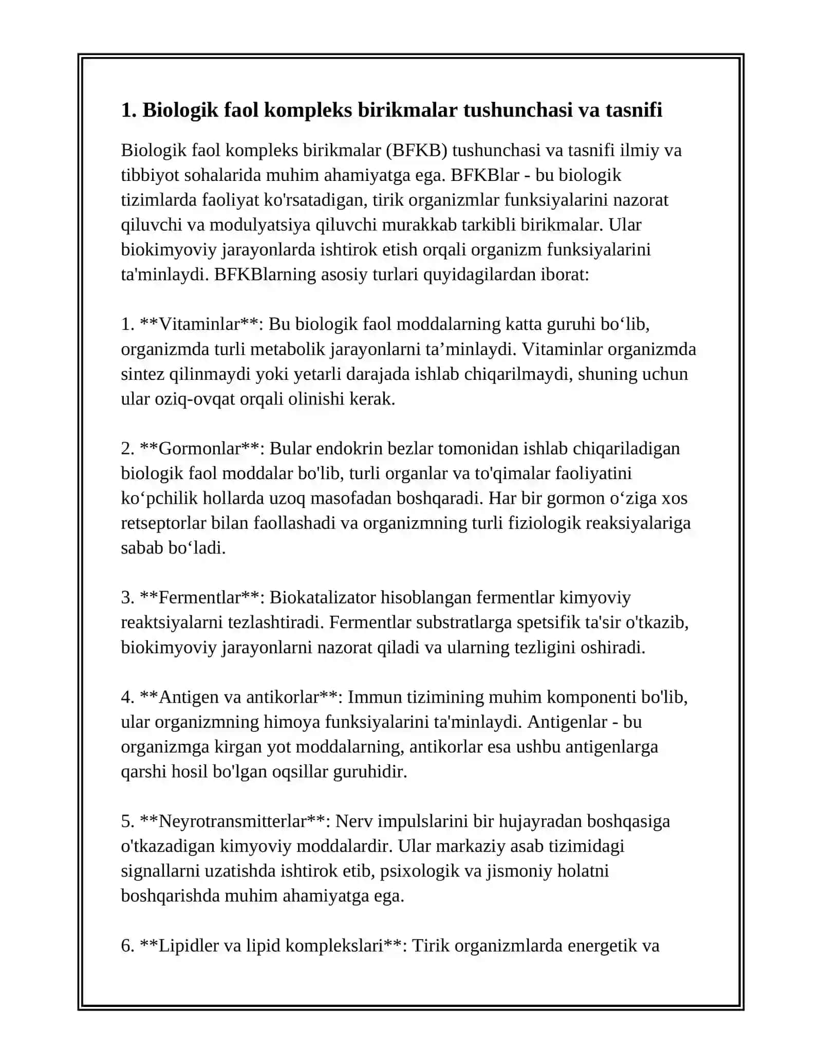 BIALAGIK FAOL KOMPLEKS BIRIKMALAR 3