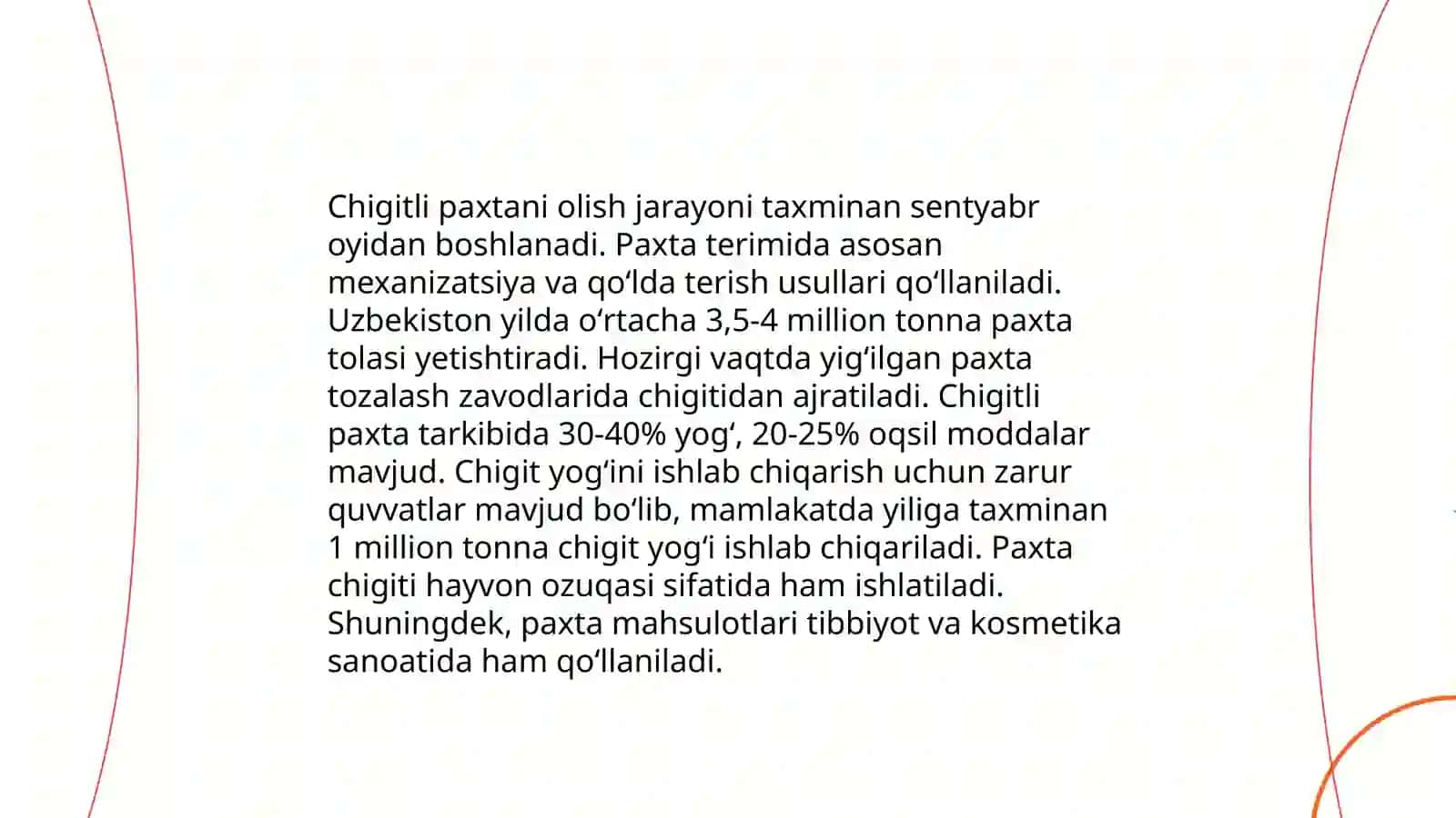 4000 tonna chigitli paxtani valikli jinlarda ishlash tolani tozalash texnologiyasi 3