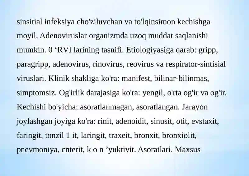 UMUMIY INFEKSION JARAYON XAQIDA TUSHUNCHA 3