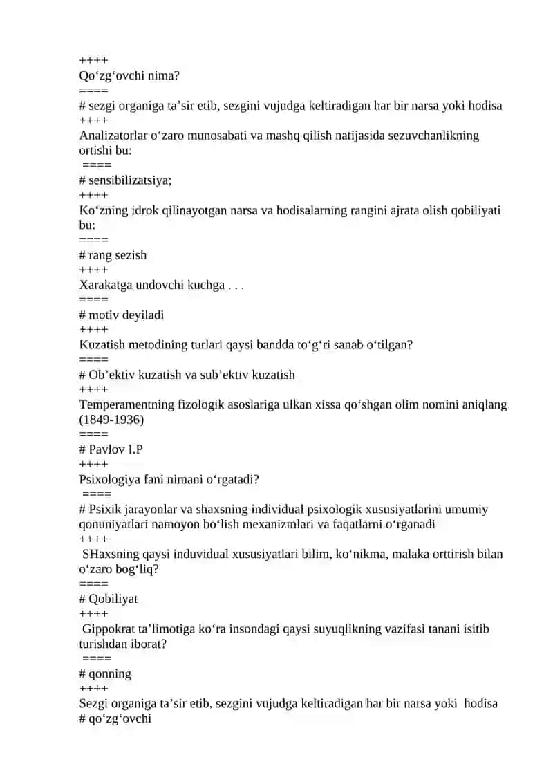 Psixologiya fani nimani o’rganadi 3